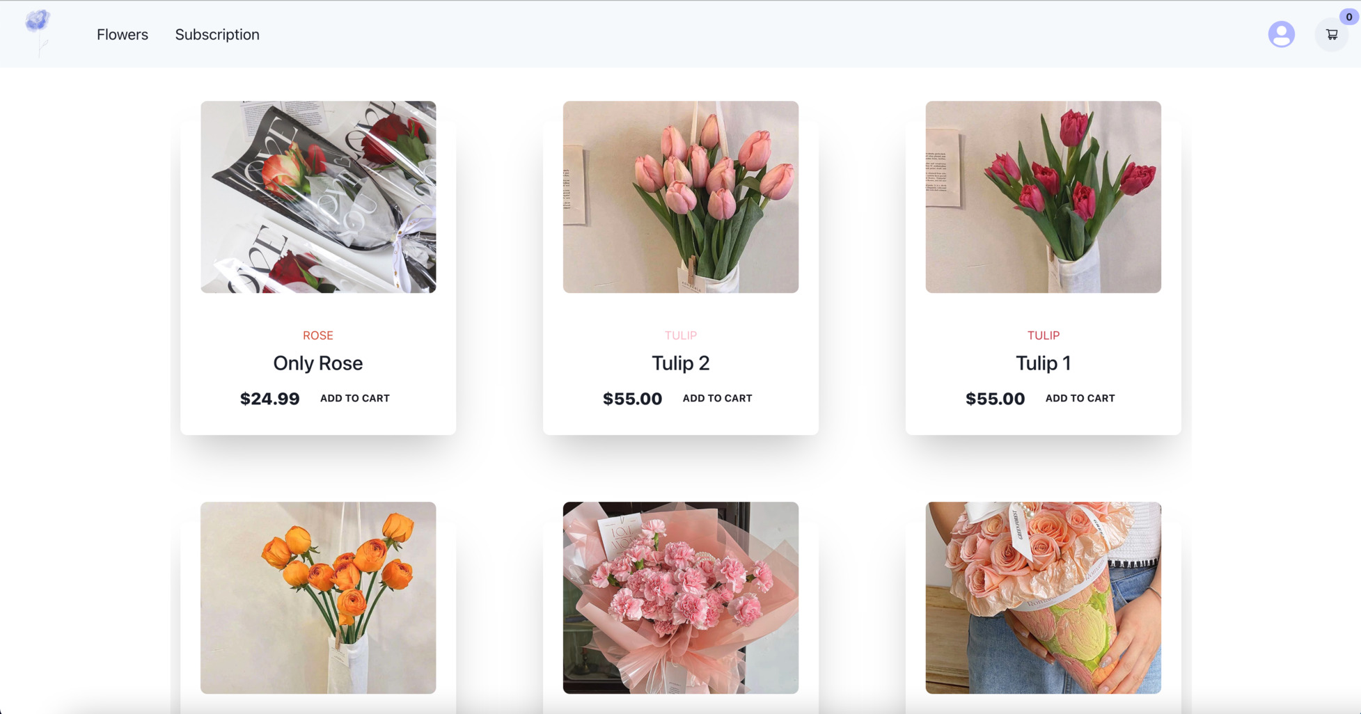 Image of Blueming Floral flower directory page